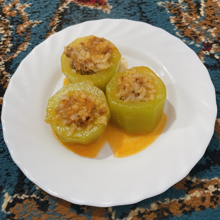 Stuffed zucchini without sauce