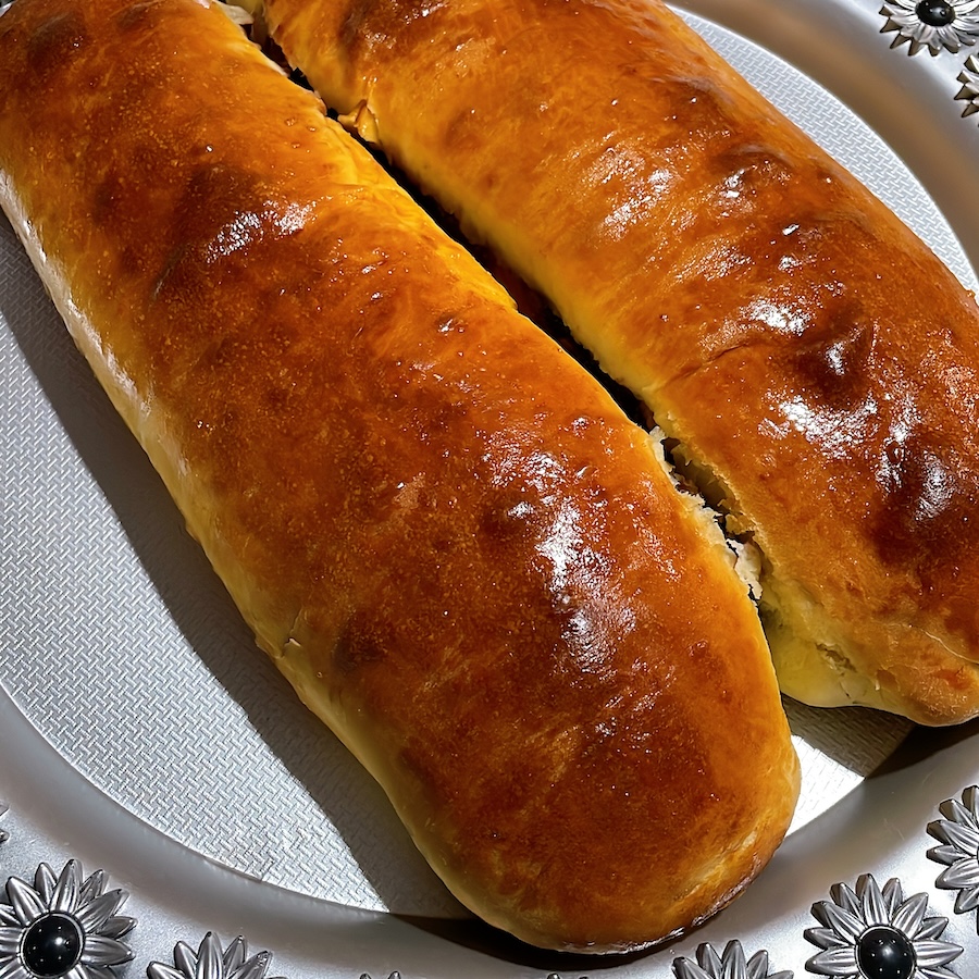 Homemade Bosnian strudel after baking