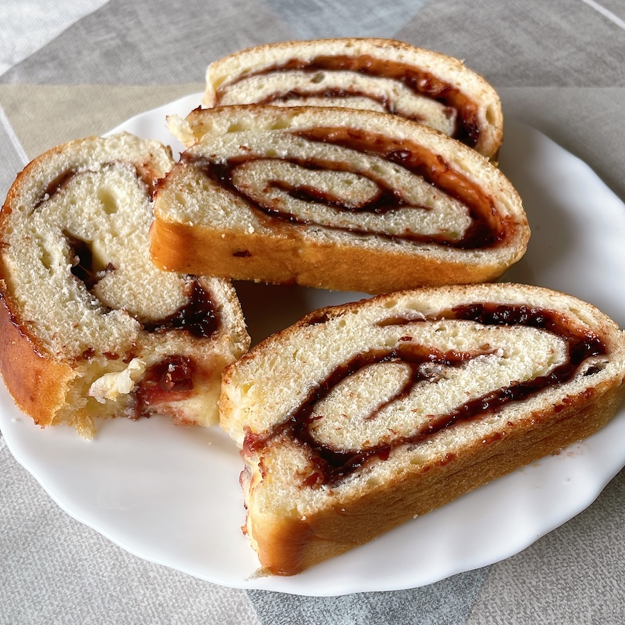 Homemade Bosnian strudel slice