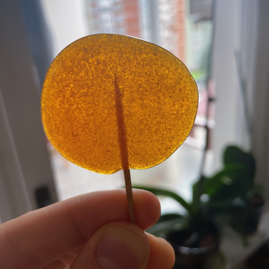 Sugar lollipops