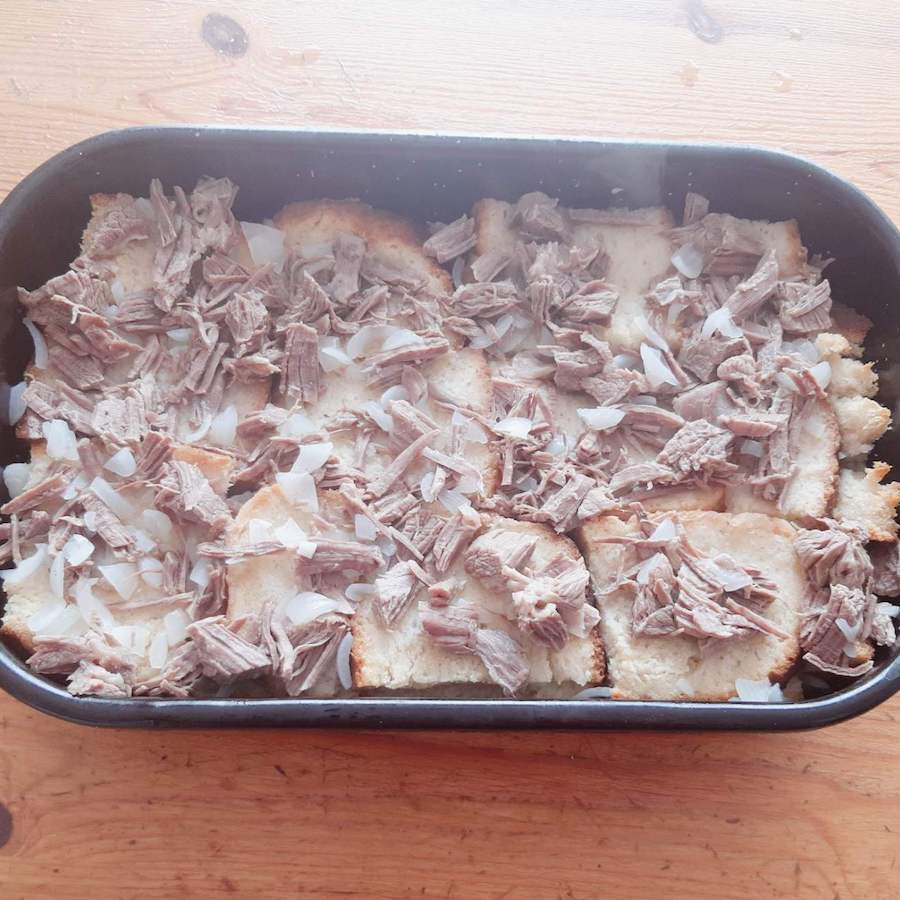 Potkriza in a tray - preparation